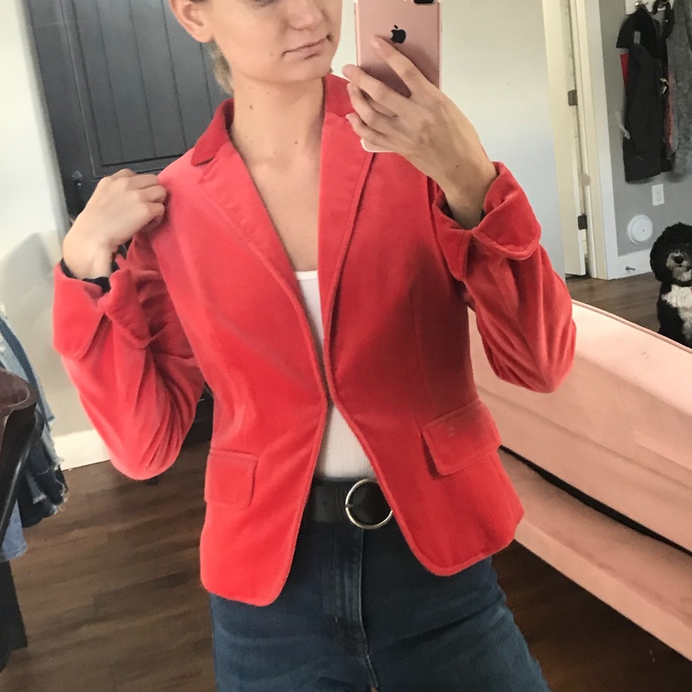J. Crew velvet blazer